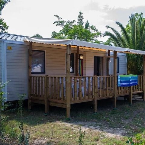 MOBILE HOME 6 people - 3 Bedrooms, TV + CLIM