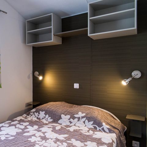 Stacaravan 6 personen - 2 slaapkamers, TV + CLIM