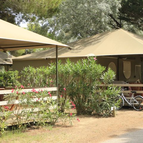 CANVAS AND WOOD TENT 5 people - Canvas and wooden tent 5 persons