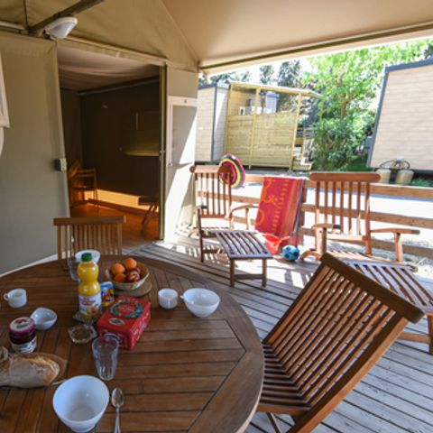 CANVAS AND WOOD TENT 5 people - Canvas and wooden tent 5 persons