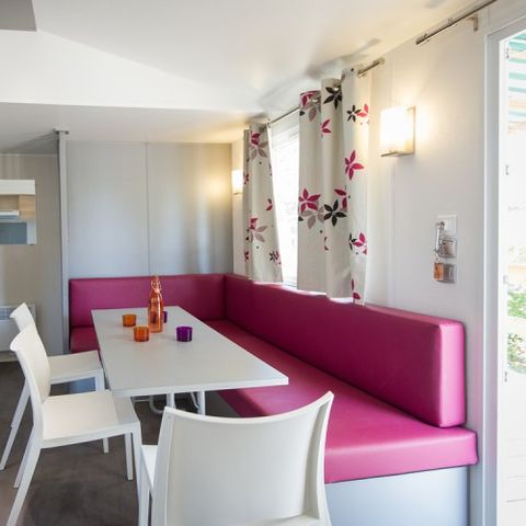 Stacaravan 6 personen - Cottage 4/6 personen - 2 slaapkamers (Airconditioning TV)