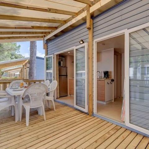 Mobilheim 6 personen - Mobilheim | Comfort | 3 Zi. | 6 Pers. | Erhöhte Terrasse