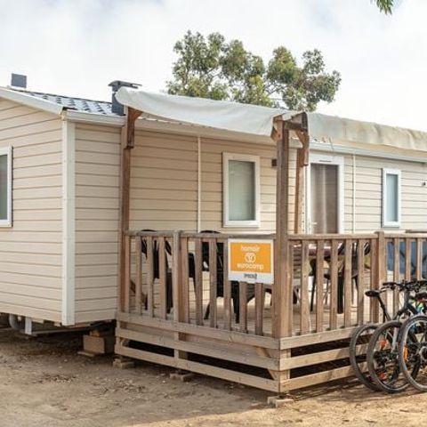 BUNGALOW 4 personnes - Mobil-home | Comfort XL | 2 Ch. | 4 Pers. | Terrasse surélevée | Clim.