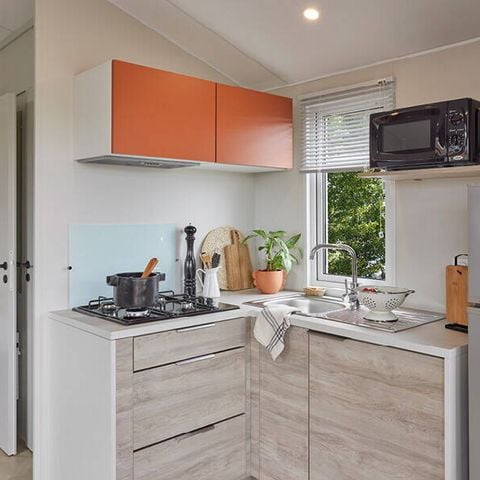 BUNGALOW 6 personnes - Mobil-home | Comfort | 2 Ch. | 4/6 Pers. | Terrasse simple | Clim.