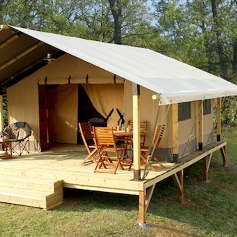 Safarizelt 5 personen - Zelt Safari KENYA 30m² - 2 Zimmer - ohne Sanitäranlagen 5 pers.