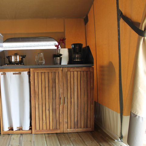 Safaritent 5 personen - Safaritent KENYA 30m² - 2 kamers - zonder badkamer 5 pers