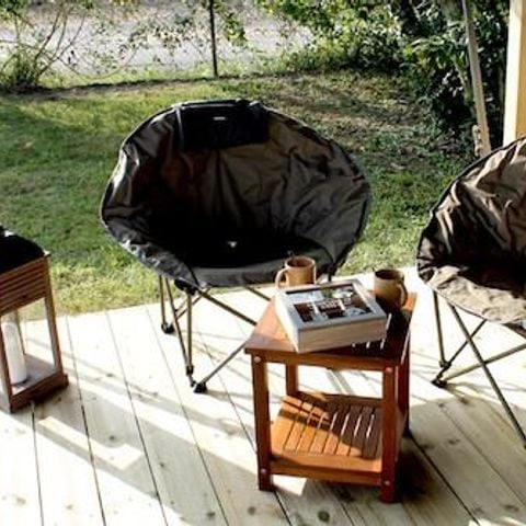 TENTE TOILE ET BOIS 5 personnes - Tente Safari KENYA 30m² - 2 chambres - sans sanitaires 5 pers