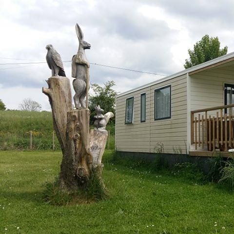 Stacaravan 4 personen - Stacaravan Panama 32m² (23m² +9m² terras) - 2 kamers 4 pers