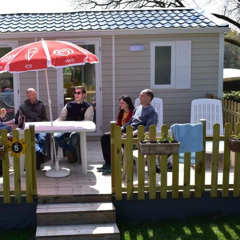 Stacaravan 4 personen - Stacaravan Evolution 45m² (24m²+21m² terras)- 2 kamers 4 pers