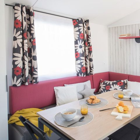 Mobilheim 6 personen - 6 Plätze 3 Schlafzimmer (Klimaanlage, TV, Geschirrspülmaschine)