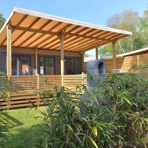 MOBILE HOME 6 people - Premium | 3 Bedrooms | 6 Pers | Elevated terrace | TV