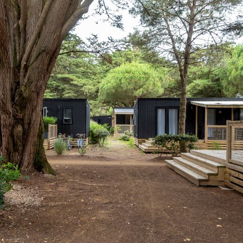 MOBILE HOME 6 people - Premium 34m² (3 bedrooms - sleeps 6) + covered terrace + TV + linen and towels included