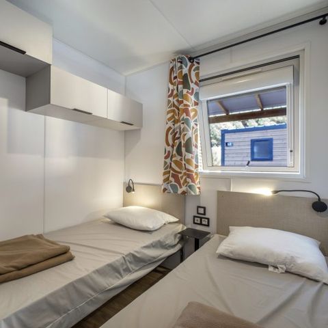 Stacaravan 4 personen - Stacaravan met 2 slaapkamers en airconditioning