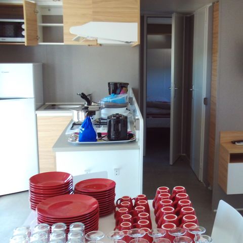 Mobilhome 6 personas - O HARA 40 m² 3 dormitorios 2 aseos / 2 baños