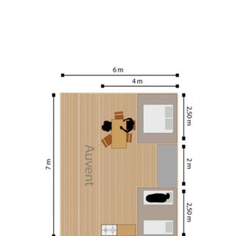 Tent 6 personen - CEZALLIER