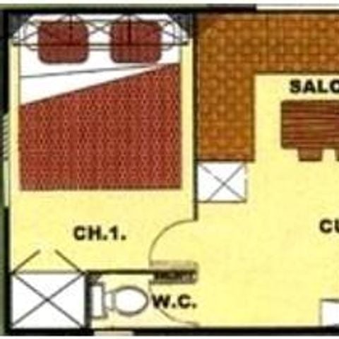 MOBILHOME 6 personnes - Ridorev 27m² - 2 chambres (T4)