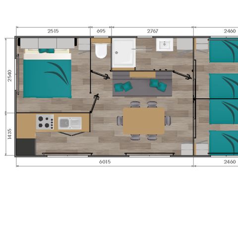 Mobile home 6 persons - Ciela Privilège - 3 bedrooms