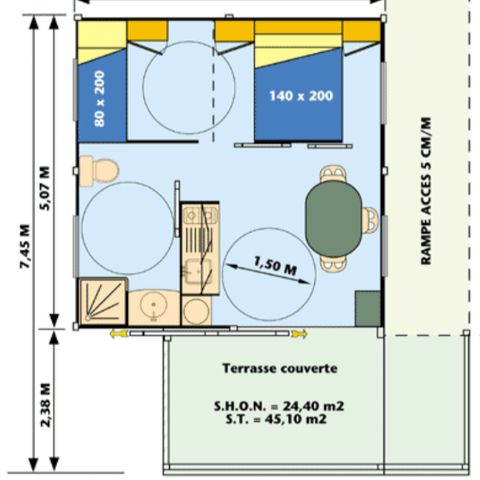 CHALET 3 people - Ciela Confort PMR - 1 bedroom