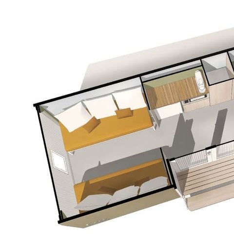 Bungalow toilé 4 personnes - Coco Sweet