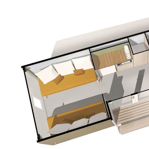 Glampingtent 4 personen - Coco Sweet