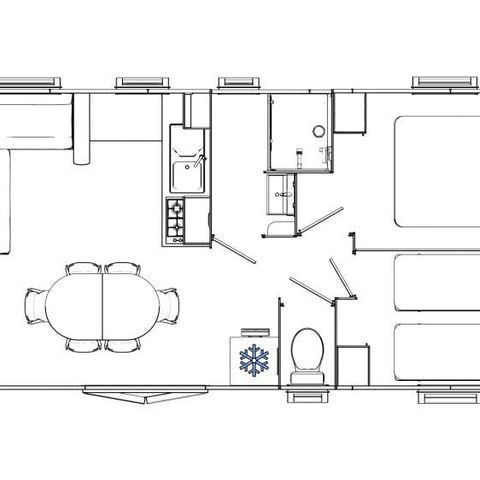 MOBILHOME 8 personas - CONFORT