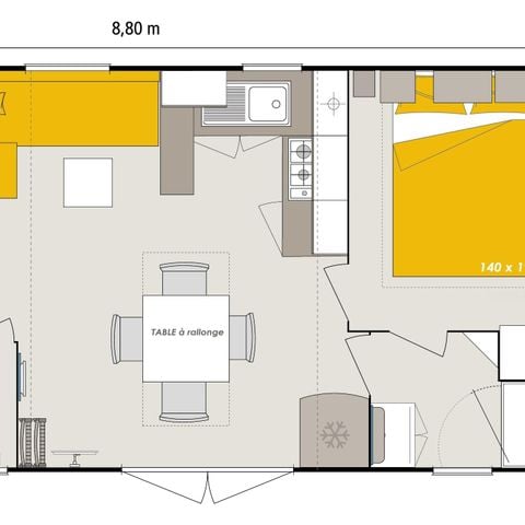 Mobile home 6 persons - Homeflower Premium