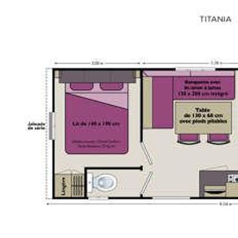 Casa mobile 4 persone - Standard 29 m² - 2 camere - Da letto - Terrazza
