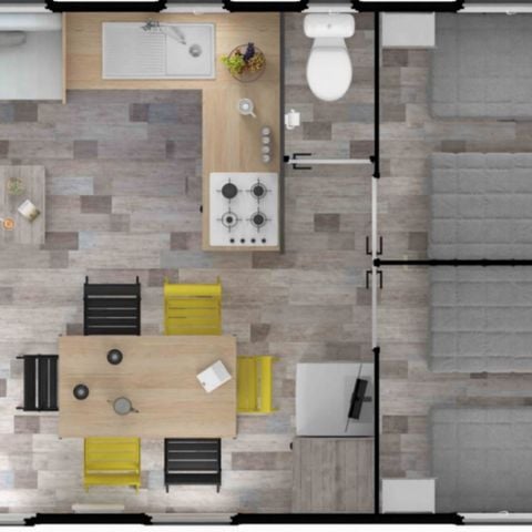 Stacaravan 6 personen - Nirvana - Verboden dieren