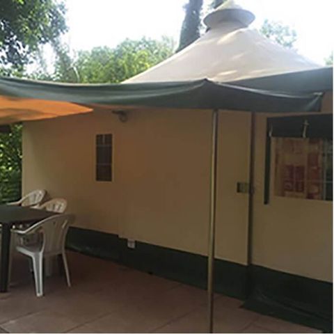 TENTE 5 personnes - Pagan - Arrivée dimanche - avec sanitaire - Animaux Interdits