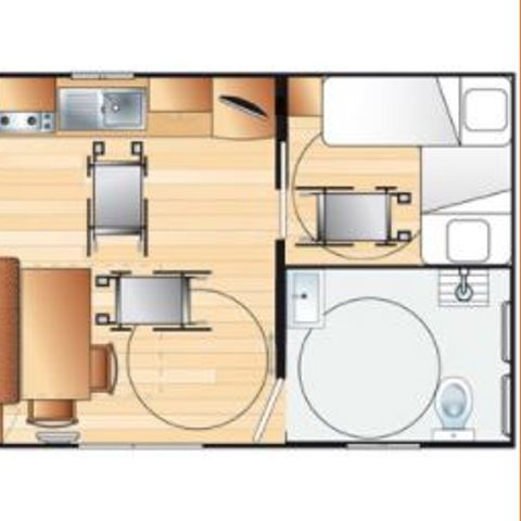 MOBILHEIM 4 Personen - Komfort Helios (PMR)