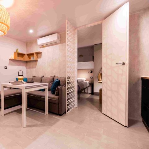 Stacaravan 4 personen - Privilège P2 2 slaapkamers 2 badkamers