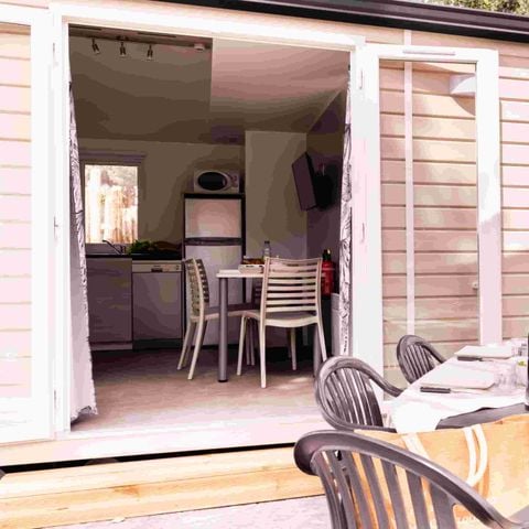 Stacaravan 6 personen - Secret Garden Premium met - 3 slaapkamers