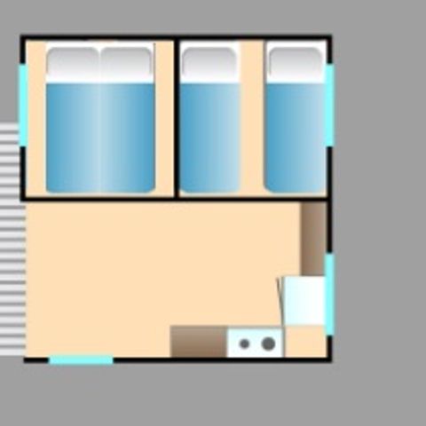 Bungalowzelt 4 Personen - Zeltbungalow