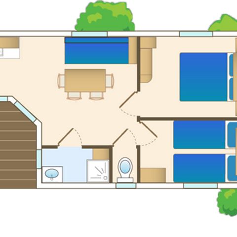Mobile home 4 persons - Soléo