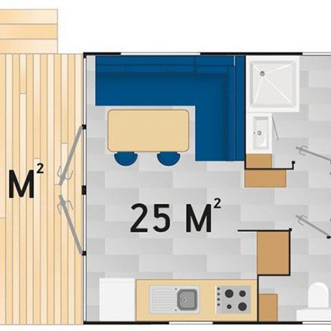 Mobile home 4 persons - Rivage