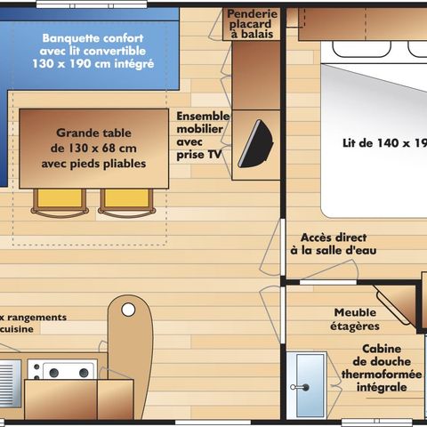 BUNGALOW 6 personnes - TIC