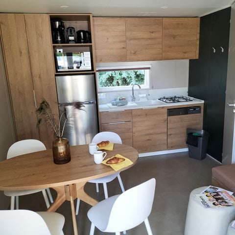 Stacaravan 4 personen - L'Oiseau Blanc Sunêlia Luxe 2 slaapkamers - 2 badkamers