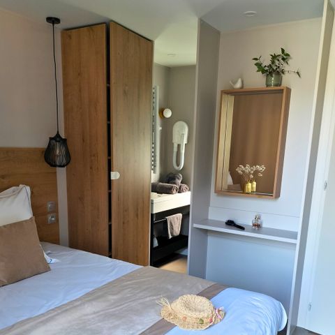 Mobilheim 4 Personen - L'Oiseau Blanc Sunêlia Luxe 2 Schlafzimmer - 2 Bäder