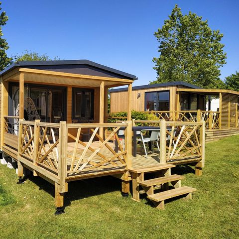 Stacaravan 4 personen - Stacaravan Cabestan Sunêlia Luxe met 2 slaapkamers