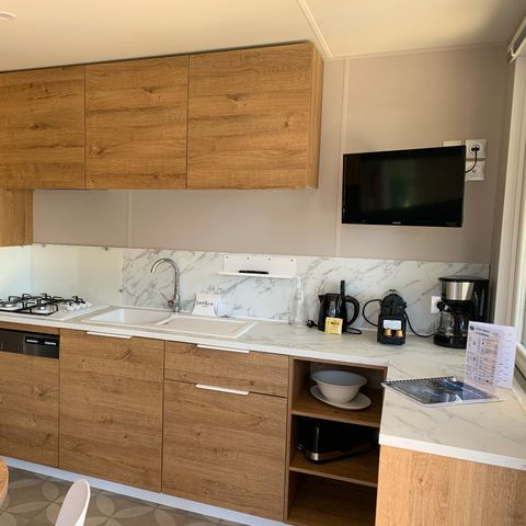 Stacaravan 4 personen - Stacaravan Cabestan Sunêlia Luxe met 2 slaapkamers
