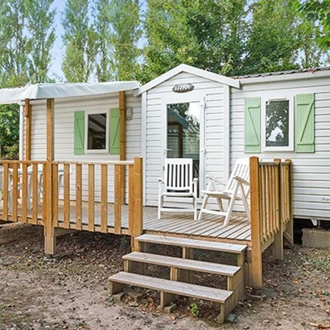 MOBILHOME 6 personnes - Comfort XL | 2 Ch. | 4/6 Pers. | Terrasse surélevée | Clim.