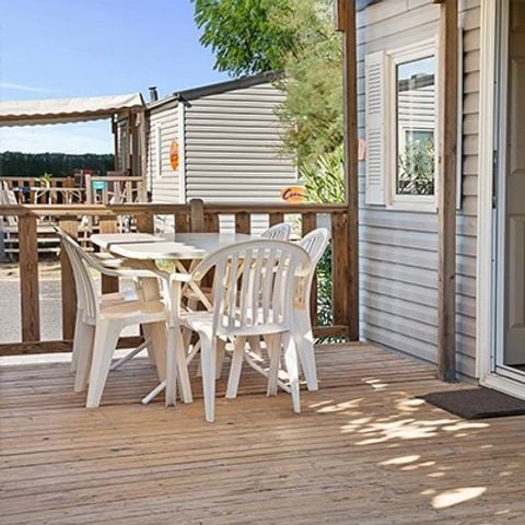 MOBILHOME 6 personas - Confort | 3 Dormitorios | 6 Pers | Terraza elevada