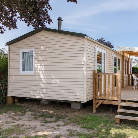 MOBILHOME 6 personas - Confort | 3 Dormitorios | 6 Pers | Terraza elevada