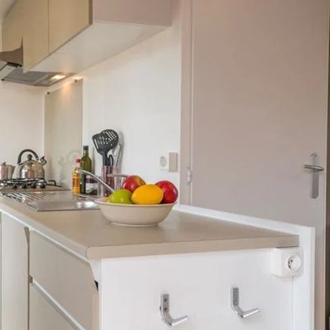 Mobilheim 6 Personen - Premium | 3 Schlafz. | 6 Pers. | Terrasse Lounge | Clim.