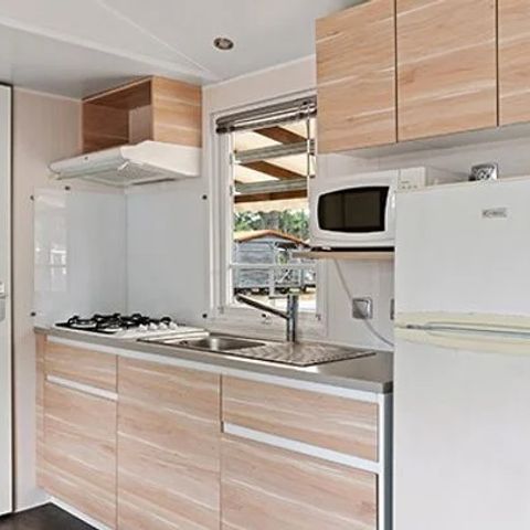 MOBILHOME 6 personnes - Comfort XL | 3 Ch. | 6 Pers. | Terrasse surélevée | Clim. | TV