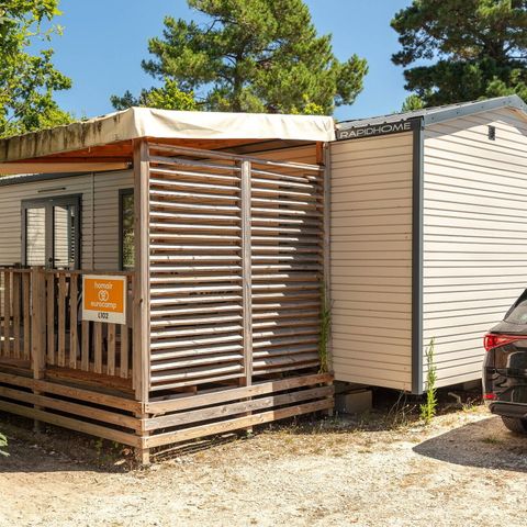 MOBILHOME 4 personas - Mobil-home | Confort | 2 Dormitorios | 4 Pers. | Terraza elevada | Aire acondicionado.