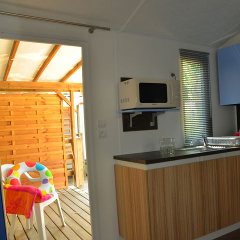 Stacaravan 6 personen - Stacaravan 2 slaapkamers 4/6 pers Halfoverdekt terras zonder airconditioning
