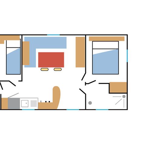Stacaravan 4 personen - WONING