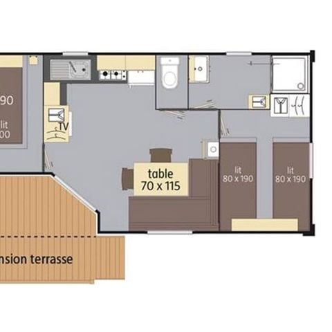 Mobilhome 5 personnes - LOGGIA
