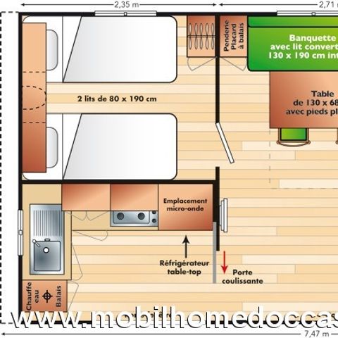 Stacaravan 4 personen - MERCURE